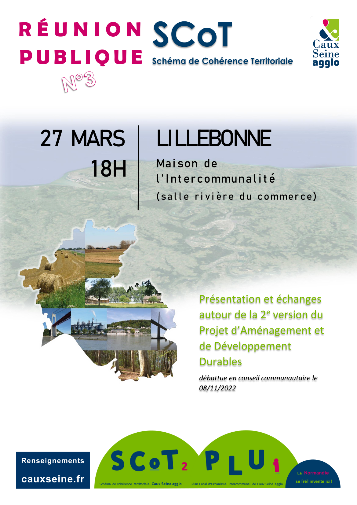 Affiche Runion publique SCoT mars 2023