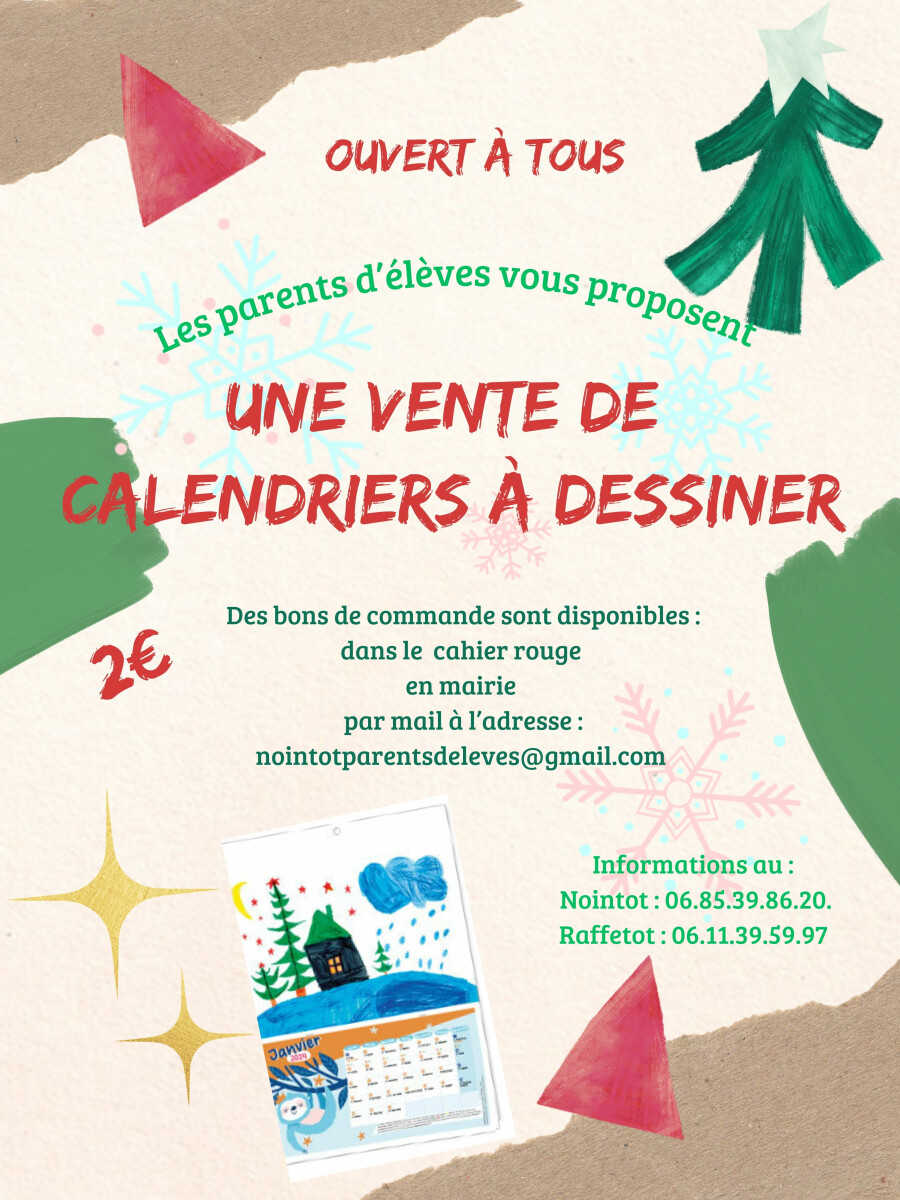 Affiche calendrier avent