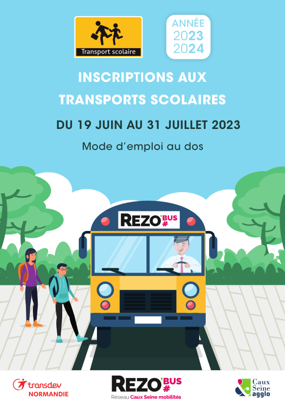 Visuel inscription rentre scolaire 2023 format A5